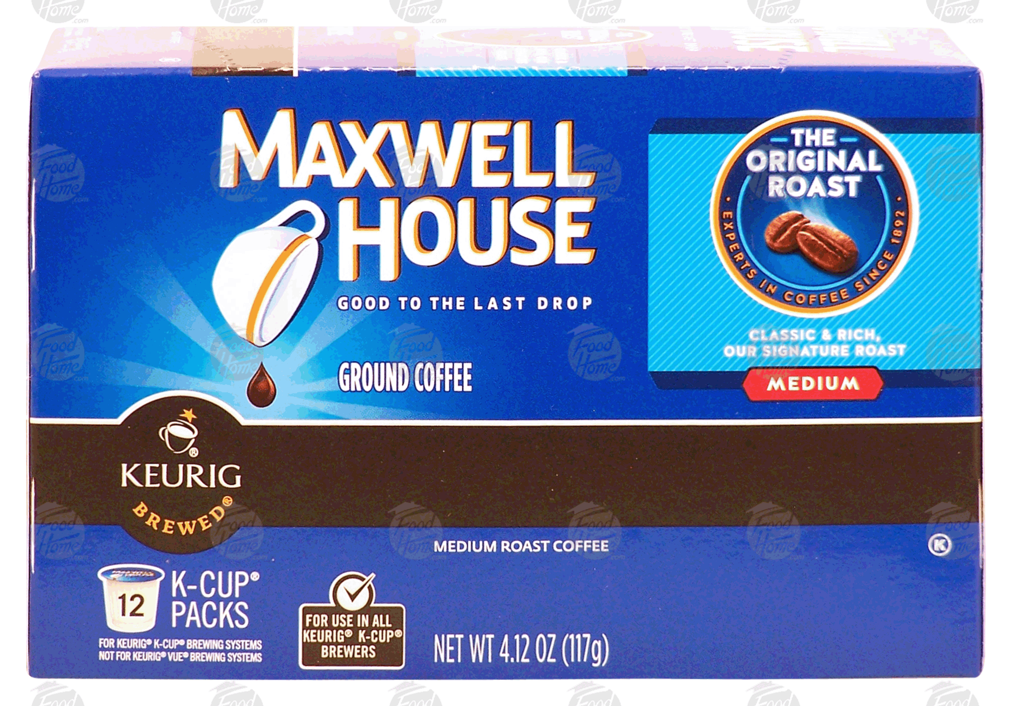 Keurig Maxwell House the original roast, ground coffee, medium, 12 k-cup packs Full-Size Picture